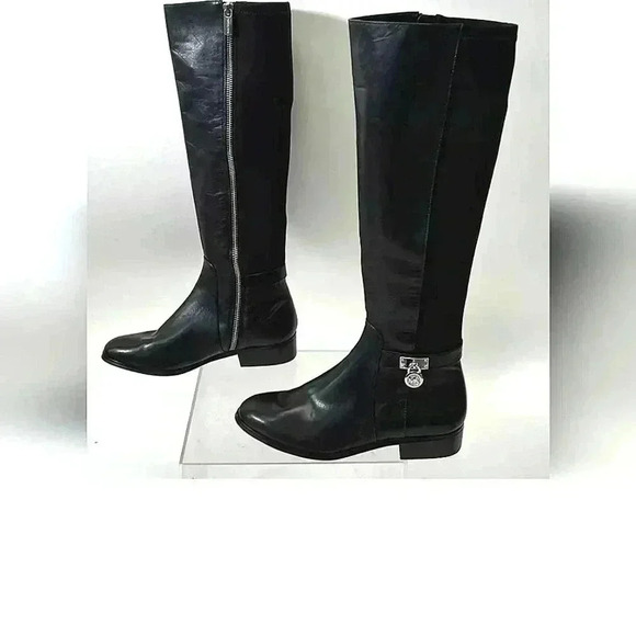 Michael Kors Shoes - Firm $$ Michael kors HAMILTON tall black boots leather 5.5 women's
